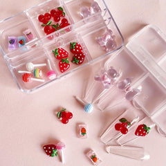 3D Resin Nail Charms for DIY Nail Art and Face Decor Flat Back Mini Charms