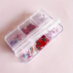 3D Resin Nail Charms for DIY Nail Art and Face Decor Flat Back Mini Charms