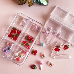 3D Resin Nail Charms for DIY Nail Art and Face Decor Flat Back Mini Charms
