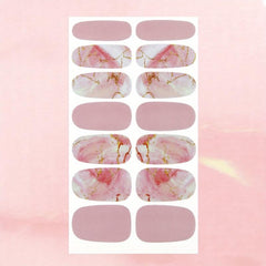 Marble Nail Polish Stickers, Self-Adhesive Gel Decals for Women