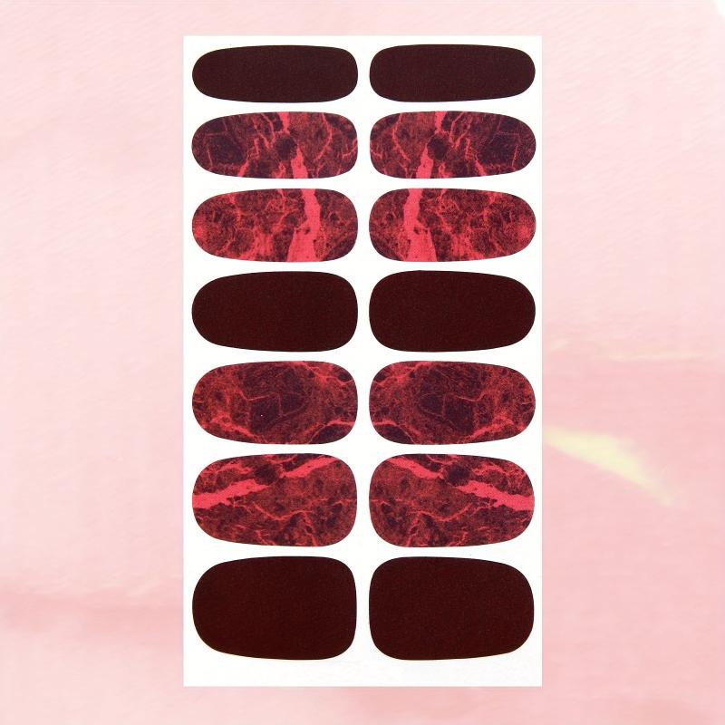 Marble Nail Polish Stickers, Self-Adhesive Gel Decals for Women