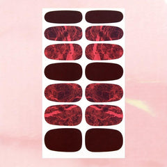 Marble Nail Polish Stickers, Self-Adhesive Gel Decals for Women
