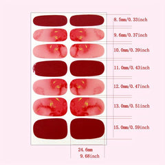 Marble Nail Polish Stickers, Self-Adhesive Gel Decals for Women