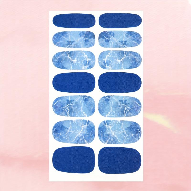 Marble Nail Polish Stickers, Self-Adhesive Gel Decals for Women