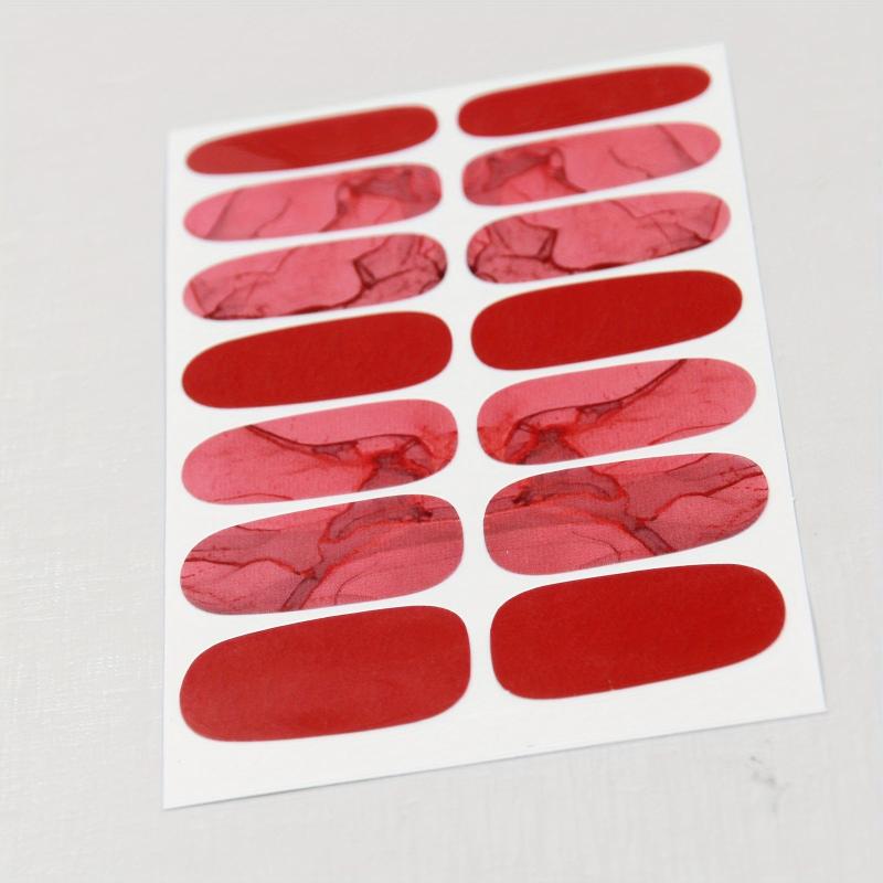 Marble Nail Polish Stickers, Self-Adhesive Gel Decals for Women
