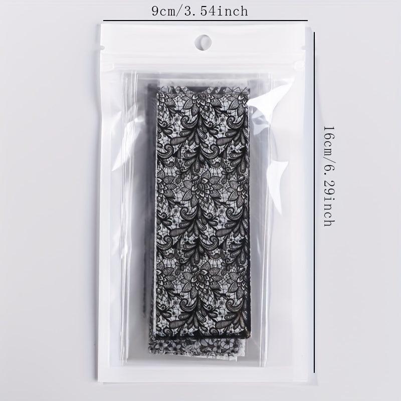 Lace Flower Nail Foil Transfer Stickers Nail Art Supplies
