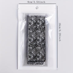 Lace Flower Nail Foil Transfer Stickers Nail Art Supplies