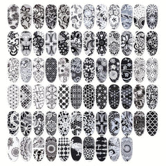 Lace Flower Nail Foil Transfer Stickers Nail Art Supplies