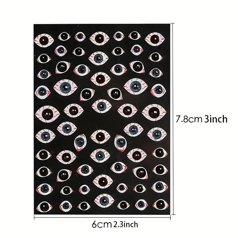 5D Embossed Halloween Nail Art Stickers