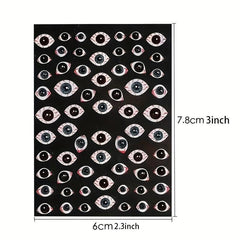 5D Embossed Halloween Nail Art Stickers