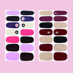 6 Sheets Nail Sticker Nail Decal With Nail File