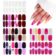 6 Sheets Nail Sticker Nail Decal With Nail File