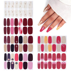 6 Sheets Nail Sticker Nail Decal With Nail File