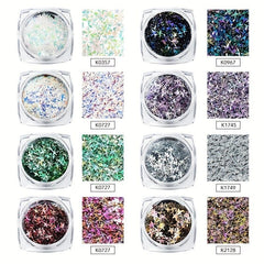 Glitter 3D Holographic Nail Art Decoration Star Sequins Flakes