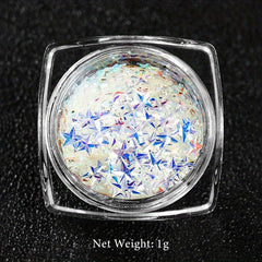 Glitter 3D Holographic Nail Art Decoration Star Sequins Flakes