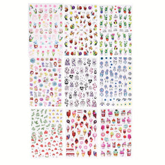 9pcs Evil's Eye Nail Art Stickers Self Adhesive Decals
