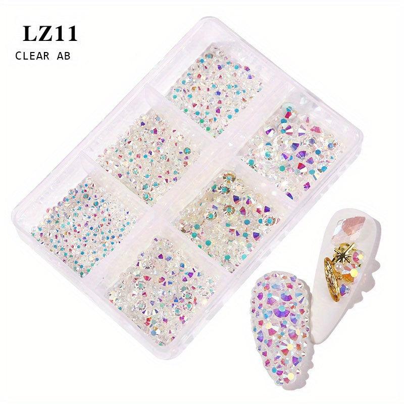 Colorful Glass Flat Bottom Rhinestones for DIY Crafts