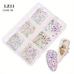 Colorful Glass Flat Bottom Rhinestones for DIY Crafts