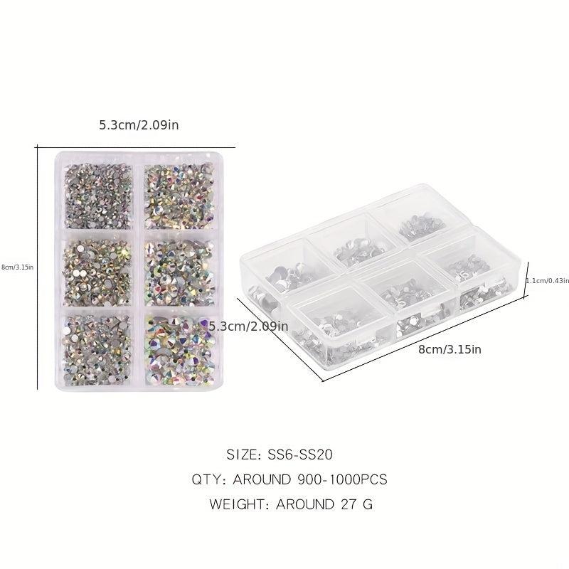 Colorful Glass Flat Bottom Rhinestones for DIY Crafts