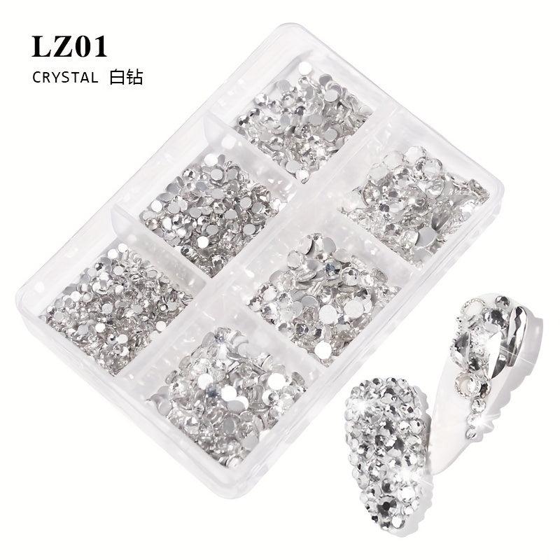 Colorful Glass Flat Bottom Rhinestones for DIY Crafts