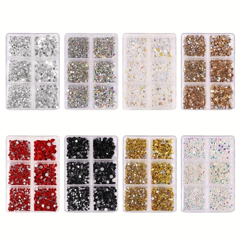 Colorful Glass Flat Bottom Rhinestones for DIY Crafts
