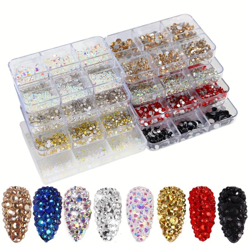 Colorful Glass Flat Bottom Rhinestones for DIY Crafts