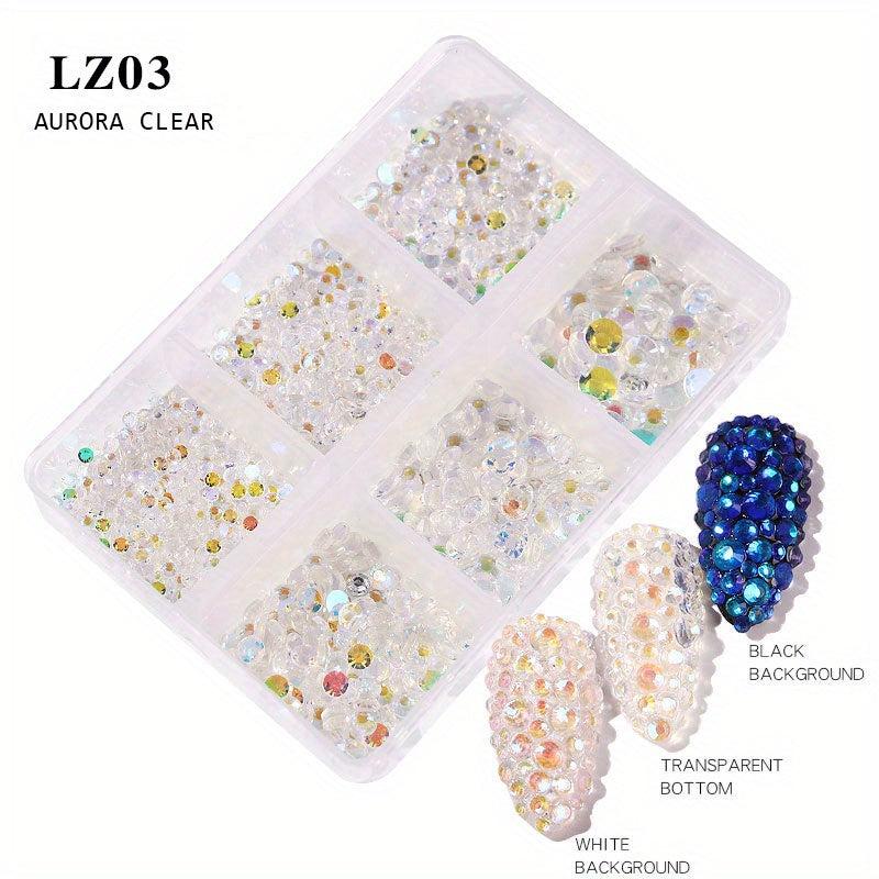 Colorful Glass Flat Bottom Rhinestones for DIY Crafts