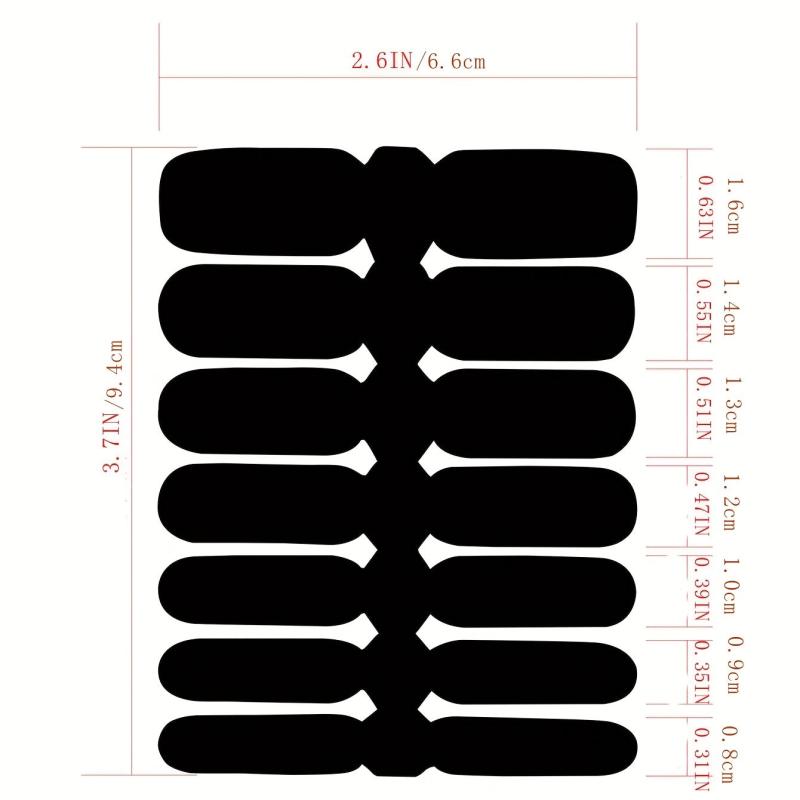 Glitter Nail Polish Stickers Self Adhesive Decal Strips Kit