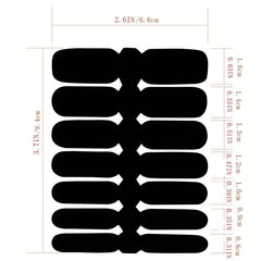 Glitter Nail Polish Stickers Self Adhesive Decal Strips Kit