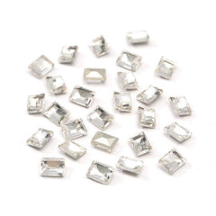10pcs Rectangle Nail Art Rhinestones Crystal Gems for DIY or Salons