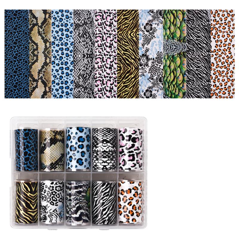 Holographic Nail Foil Transfer Stickers Easy Nail Art Supplies