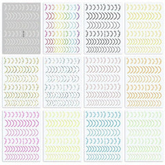Geometry Line Nail Decals Self Adhesive 3D Nail Art Supplies
