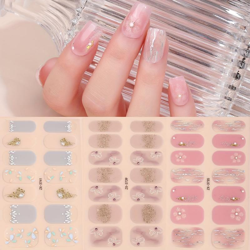 Leopard Print Nail Polish Stickers Self Adhesive Gel Nail Decals