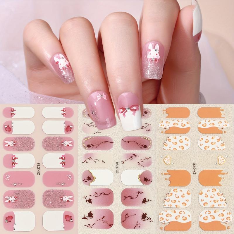 Leopard Print Nail Polish Stickers Self Adhesive Gel Nail Decals