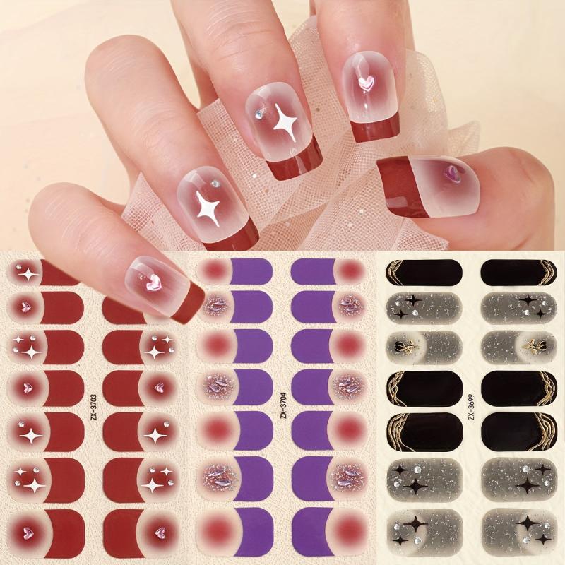 Leopard Print Nail Polish Stickers Self Adhesive Gel Nail Decals