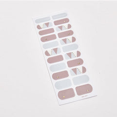 Glitter Full Wraps Nail Polish Stickers Self Adhesive Nail Art Decal Strips
