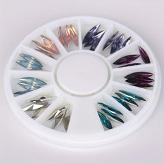Horse Eye Rhinestone Charms for Nail Art DIY Resin Jewelry in Wheel