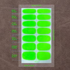 12 Sheets Fluorescent Nail Polish Stickers + 6 Nail Files Gel Nail Decals