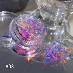 Holographic Nail Sequins Glitters Set