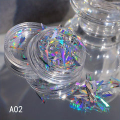 Holographic Nail Sequins Glitters Set