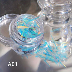 Holographic Nail Sequins Glitters Set