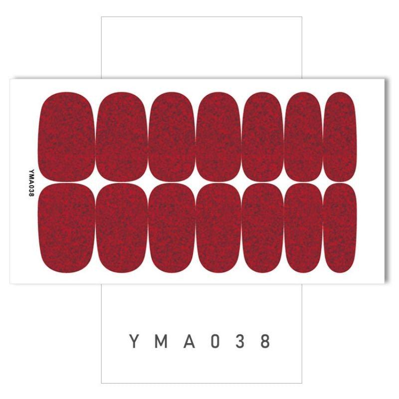 Glitter Nail Polish Stickers Self-Adhesive Decal Strips for Women and Girls