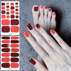 22 Pcs Sheet Toenail Nail Art Stickers 10 Styles