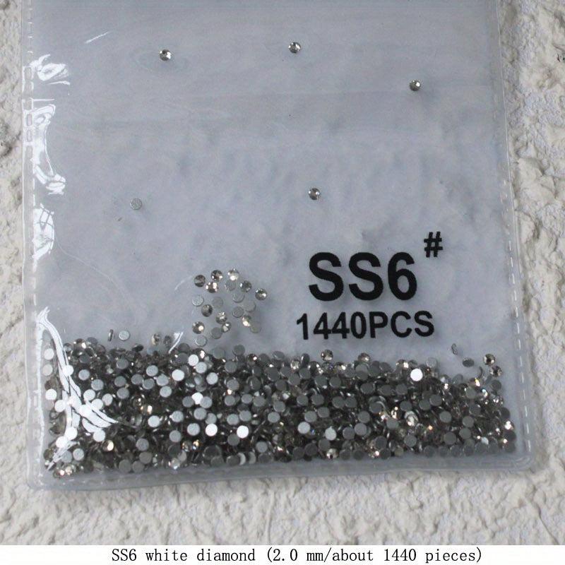 1440pcs Clear Rhinestones for Nail Art DIY & Decor