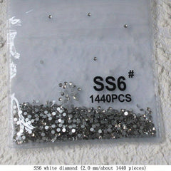 1440pcs Clear Rhinestones for Nail Art DIY & Decor