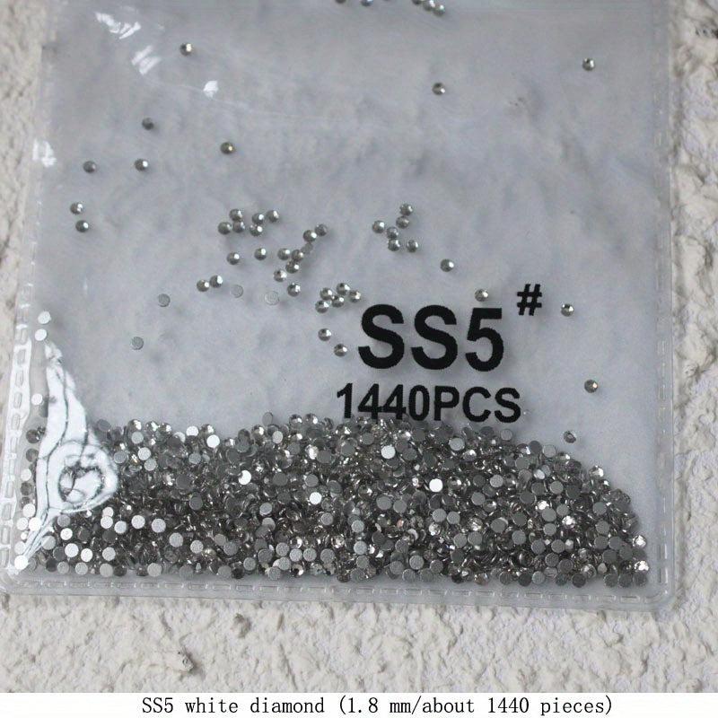 1440pcs Clear Rhinestones for Nail Art DIY & Decor