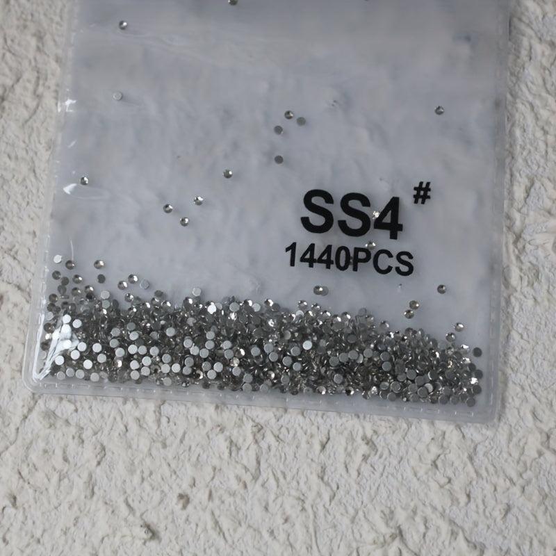 1440pcs Clear Rhinestones for Nail Art DIY & Decor