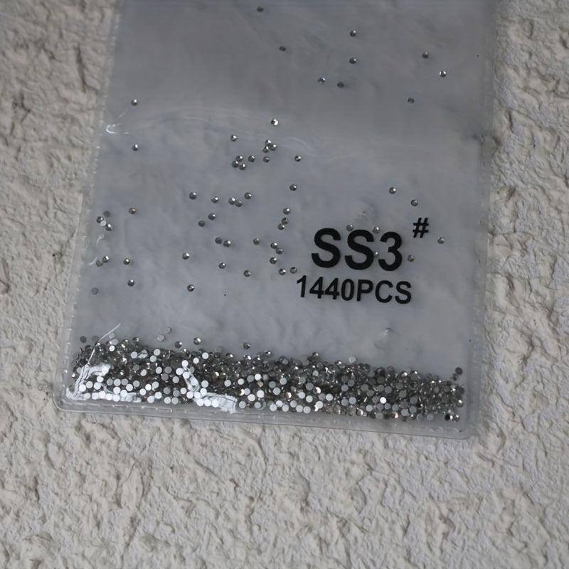 1440pcs Clear Rhinestones for Nail Art DIY & Decor