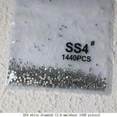 1440pcs Clear Rhinestones for Nail Art DIY & Decor
