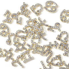 12 Constellations 3D Alloy Rhinestone Nail Charms